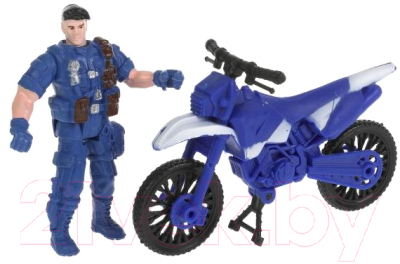Мотоцикл игрушечный Играем вместе Солдатик с мотоциклом Полиция / 1904Y009-R
