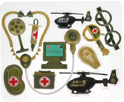 Набор доктора детский Играем вместе Военный / 2004U064-R