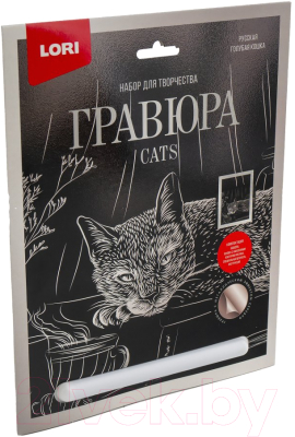 Изображение товара Гравюра Lori Гравюра Кошки. Русская голубая кошка / Гр-671