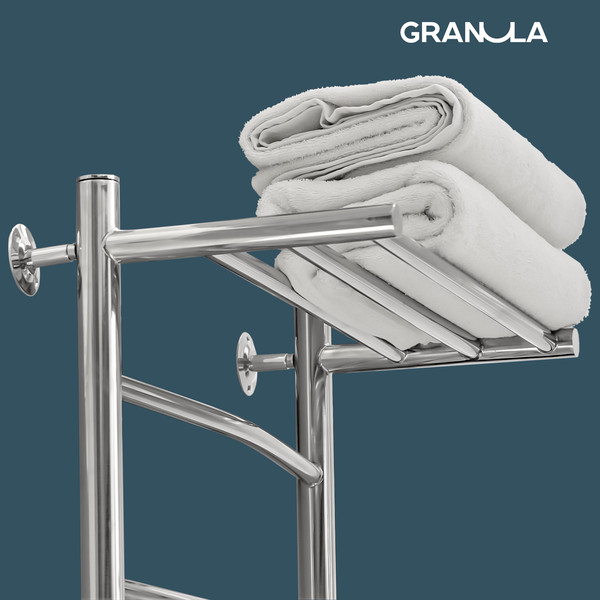 Купить Полотенцесушитель электрический GRANULA Классик 4 перекладины 50x60 D32 с полкой в Витебске