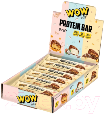 Набор протеиновых батончиков Prime Kraft Wowbar Шоколадно-ореховый торт с карамелью (12x45г)