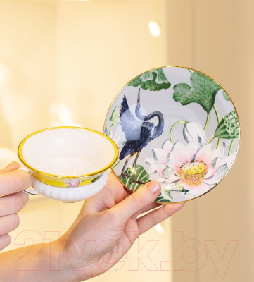 Чашка с блюдцем Wedgwood Wonderlust Водяная лилия / 1057268