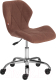 Кресло офисное Tetchair Selfi флок (коричневый) - 