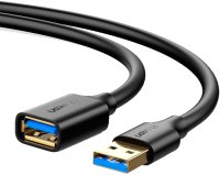 Удлинитель кабеля Ugreen US129 / 30126 (1.5м, черный) - 