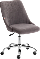 Кресло офисное Tetchair Swan флок (серый) - 