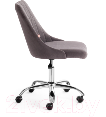Кресло офисное Tetchair Swan флок (серый)