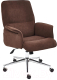 Кресло офисное Tetchair York флок (коричневый) - 