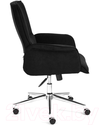 Кресло офисное Tetchair York флок (черный)
