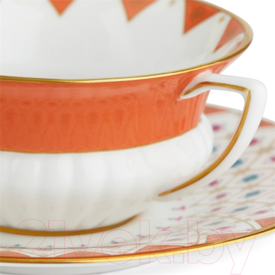 Чашка с блюдцем Wedgwood Wonderlust Peony Diamond / 40024019