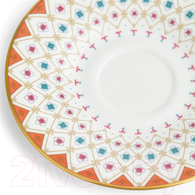 Чашка с блюдцем Wedgwood Wonderlust Peony Diamond / 40024019