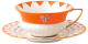 Чашка с блюдцем Wedgwood Wonderlust Peony Diamond / 40024019 - 