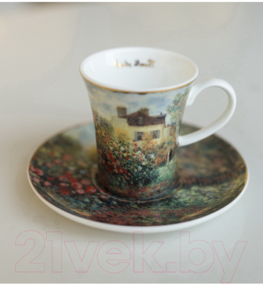 Чашка с блюдцем Goebel Artis Orbis Claude Monet Дом художника / 67-011-64-1