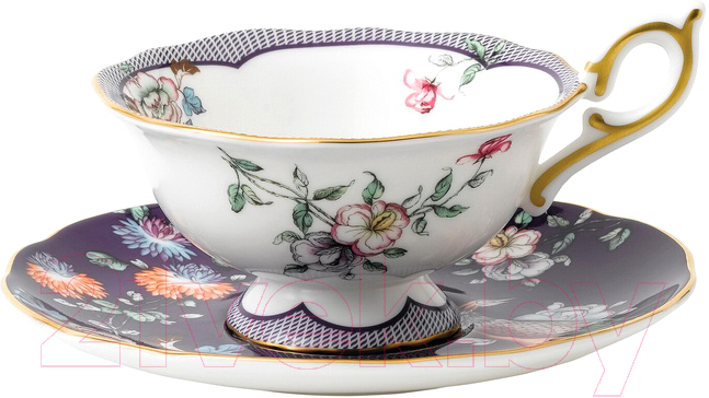 Чашка с блюдцем Wedgwood Wonderlust Midnight Garden / 40024023