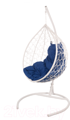 Кресло подвесное BiGarden Tropica White (синяя подушка)