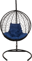 Кресло подвесное BiGarden Kokos Black (синяя подушка) - 