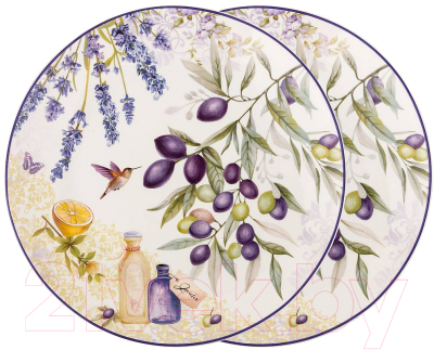 Набор тарелок Lefard Прованс оливки / 104-600 (2шт)
