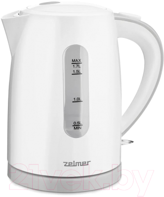 Электрочайник Zelmer ZCK7616S (белый/серый)