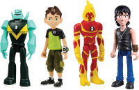 

Набор фигурок коллекционных Ben 10, Человек-огонь, Бен 10, Алмаз, Кевин 11 / 76711