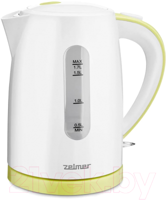 Электрочайник Zelmer ZCK7616L (белый/лайм)