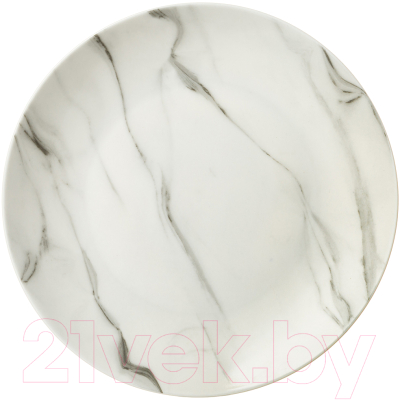 Тарелка столовая обеденная Lefard Bianco marble / 87-263