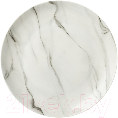 Тарелка столовая обеденная Lefard Bianco Marble / 87-264