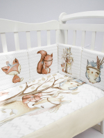 

Комплект постельный для малышей Amarobaby, Forest Friends / AB213017FF/03