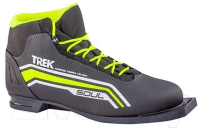 

Ботинки для беговых лыж TREK, Черный;салатовый, Soul 1 ИК