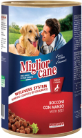 

Влажный корм для собак Miglior, Cane Classic Line Chunks Beef