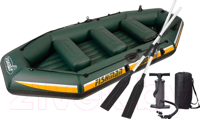 Надувная лодка Jilong Fishman II 400 Set / JL007211N (темно-зеленый)