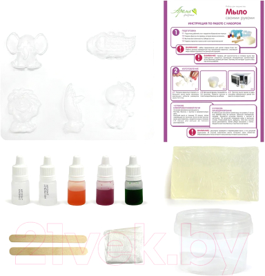 Набор для изготовления мыла Аромафабрика Мыло своими руками. Лимпопо / С0101