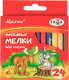 Миниатюра изображения товара Восковые мелки ГАММА Мультики / 2131018_01_31 (24шт)