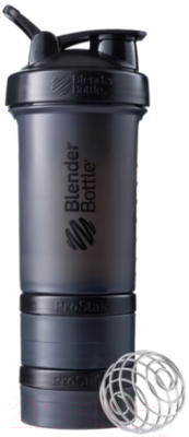 Шейкер спортивный Blender Bottle ProStak Full Color / BB-PRSK2-FBLK (черный)