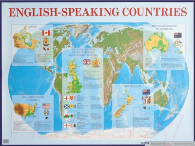 Наглядное пособие Айрис-пресс English-speaking countries для средней школы
