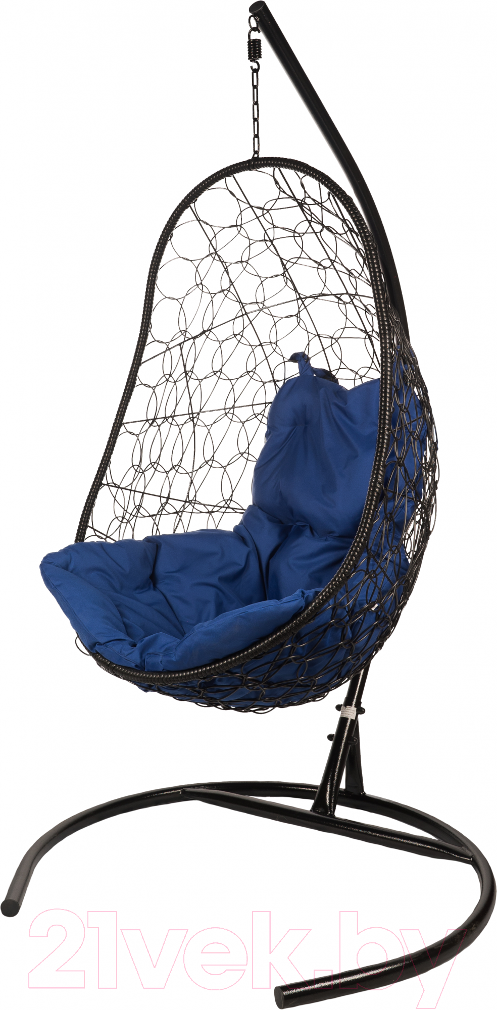 Кресло подвесное BiGarden Easy Black (подушка синяя)