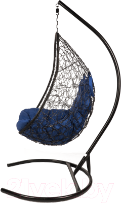 Кресло подвесное BiGarden Easy Black (подушка синяя)