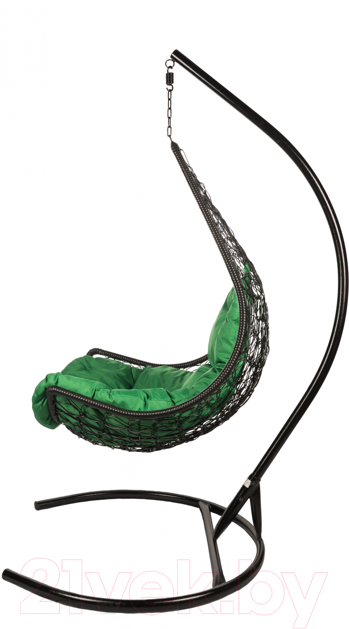 Кресло подвесное BiGarden Wind Black (подушка зеленая)