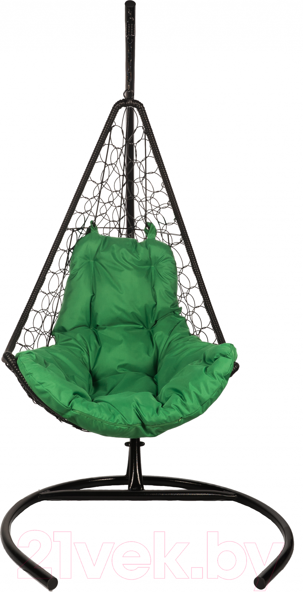 Кресло подвесное BiGarden Wind Black (подушка зеленая)