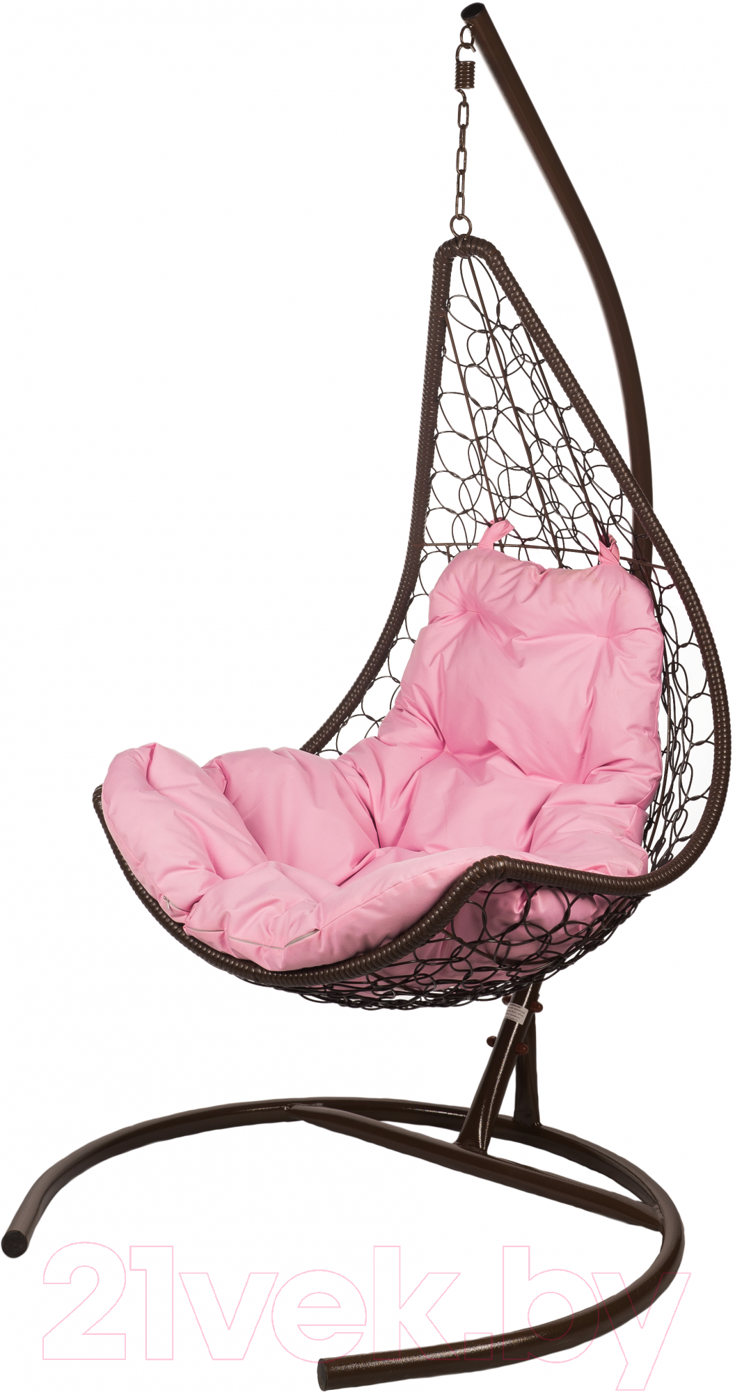 Кресло подвесное BiGarden Wind Brown (подушка розовая)