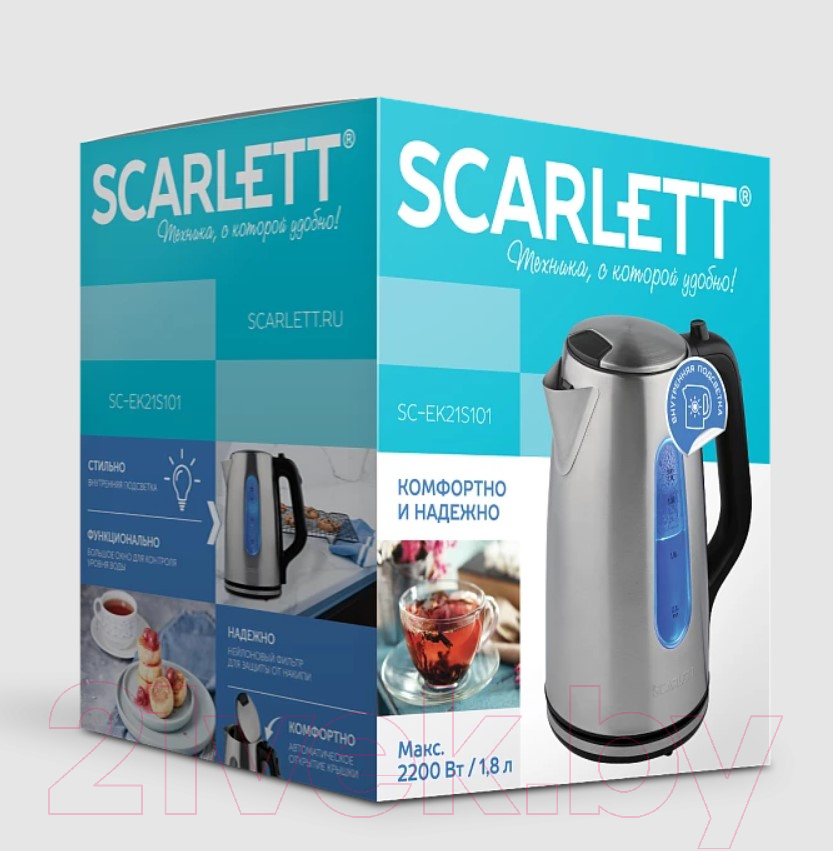 Электрочайник Scarlett SC-EK21S101