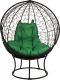 Кресло садовое BiGarden Orbis Black (зеленая подушка) - 