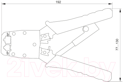Изображение товара Инструмент обжимной ITK TM1-B11V