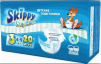 

Подгузники детские Skippy, Super Econom