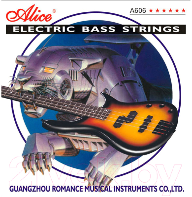 Струны для бас-гитары Alice 606(4)-М