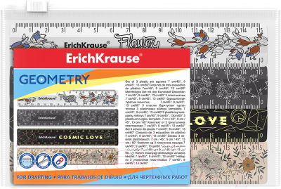 Изображение товара Набор для черчения Erich Krause 55470 (4шт)