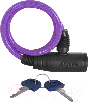 Велозамок Oxford Bumper Cable lock OF03 (фиолетовый)