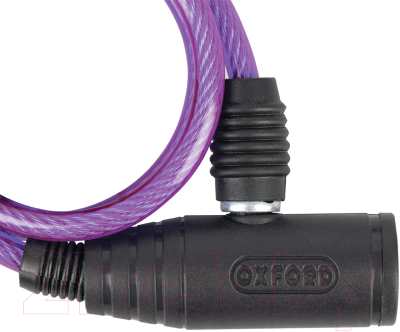 Велозамок Oxford Bumper Cable lock OF03 (фиолетовый)