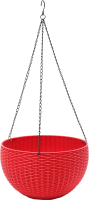 Вазон BOTANICA подвесной (26x16см, красный) - 