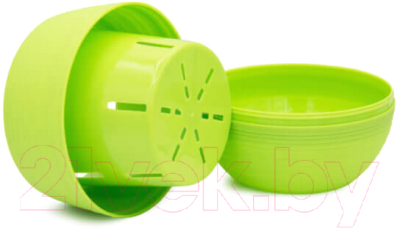 Вазон BOTANICA Bowl (10x8см, двойной, зеленый)