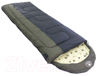 Спальный мешок BalMAX Аляска Camping Plus Series до 0°C L левый (хаки)