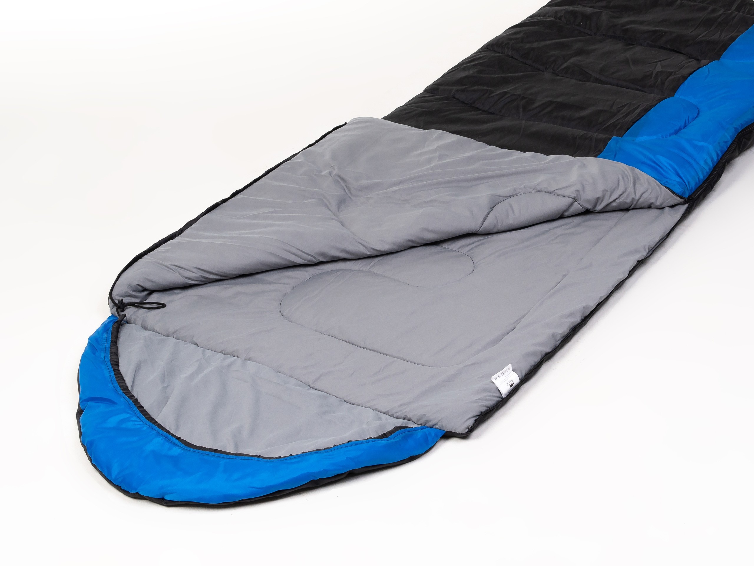 Спальный мешок BalMAX Аляска Camping Plus Series до -15°C L левый (синий/черный) — фото 2
